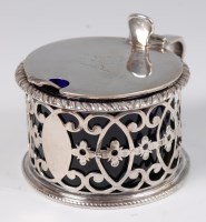 Lot 1129 - A George III silver mustard pot, having...