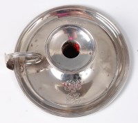 Lot 1134 - A George III silver chamberstick, having...