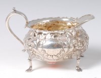 Lot 1139 - A late Victorian silver cream jug, of squat...