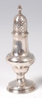 Lot 1145 - A George III silver pedestal lighthouse...