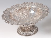 Lot 1164 - A late Victorian silver pedestal fruit bowl,...