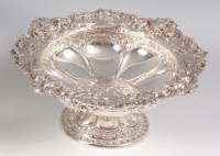 Lot 1165 - A late Victorian silver pedestal sweetmeat...
