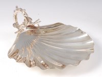 Lot 1170 - A late Victorian silver shell-shaped dish, of...