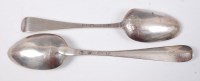 Lot 1174 - A George III silver tablespoon, in the...