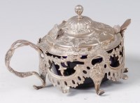 Lot 1175 - A 19th century continental white metal mustard...
