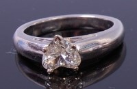 Lot 1196 - A contemporary 18ct white gold diamond...