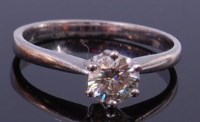 Lot 1200 - A contemporary 18ct white gold diamond...