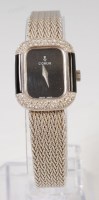 Lot 1304 - A Corum ladies 18ct white gold diamond set...