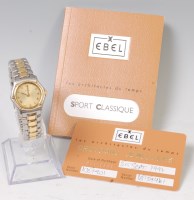 Lot 1307 - An Ebel Sport Classique stainless steel and...