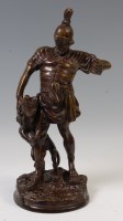 Lot 1357 - An early 20th century patinated bronze figure...