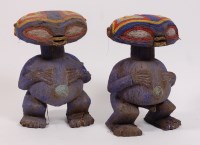 Lot 1371 - A pair of Cameroon Island fertility figures,...