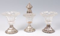 Lot 1158 - A 19th century continental silver and cut...