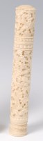 Lot 1402 - A mid-19th century Chinese Canton ivory needle...