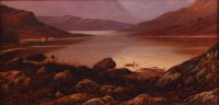 Lot 1438 - Thomas Spink (act.1872-1910) - Mountain lake...