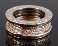 Lot 1235 - A Bulgari gents 18ct white gold and diamond...