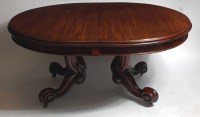 Lot 1553 - A Victorian mahogany extending dining table,...