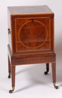 Lot 1564 - A George III mahogany and satinwood...