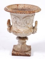 Lot 1576 - A Victorian cast iron pedestal compagna...