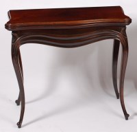 Lot 1542 - A 19th century French rosewood serpentine...