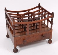 Lot 1571 - A Regency rosewood four division canterbury,...