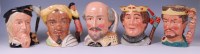 Lot 42 - Five Royal Doulton character jugs, from the...