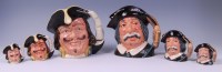 Lot 62 - A trio of graduated Royal Doulton character...