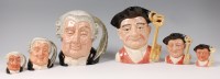 Lot 65 - A trio of graduated Royal Doulton character...