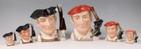 Lot 67 - A trio of graduated Royal Doulton character...
