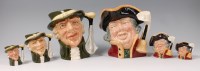 Lot 75 - A trio of graduated Royal Doulton character...