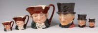 Lot 79 - A trio of graduated Royal Doulton character...
