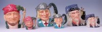 Lot 54 - Six Royal Doulton character jugs, to include;...
