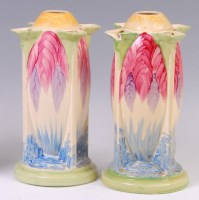 Lot 155 - A pair of Myott & Son Art Deco ceramic torpedo...