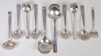 Lot 213 - A collection of 1930s Swedish silver flatware...