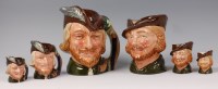 Lot 84 - A trio of graduated Royal Doulton character...