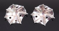 Lot 222 - A pair of contemporary silver ear clips by...