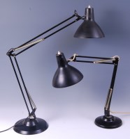 Lot 253 - A contemporary black painted anglepoise desk...