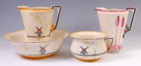 Lot 173 - A Burleighware Art Deco ceramic jug and bowl...