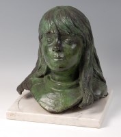 Lot 280 - A mid-20th century green patinated bronze...