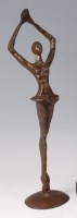 Lot 283 - After Degas - a bronze figure of a ballerina,...