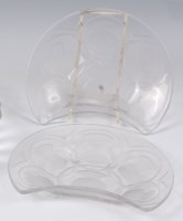 Lot 185 - A pair of Lalique frosted and moulded glass...