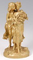 Lot 296 - Raoul François Larche (1860-1912) - a gilt...