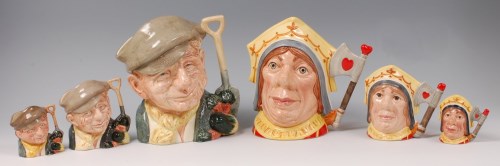 Lot 81 - A trio of graduated Royal Doulton character...