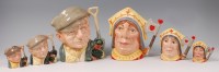 Lot 81 - A trio of graduated Royal Doulton character...