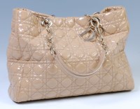 Lot 305 - A Christian Dior beige quilted lambskin...