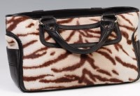 Lot 310 - A Celine Lirine tiger print tote bag, having...