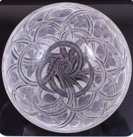 Lot 186 - A Lalique Pinsons glass table bowl, of...