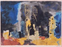 Lot 320 - John Piper CH (1903-1992) - Ruined church in...