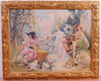 Lot 334 - H. R. Moutier - The Judgement of Paris, signed...