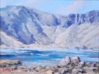 Lot 340 - John Muirhead (1863-1927) - Cwm Idwal, oil on...