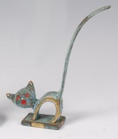 Lot 291 - After Walter Bosse - a green patinated bronze...